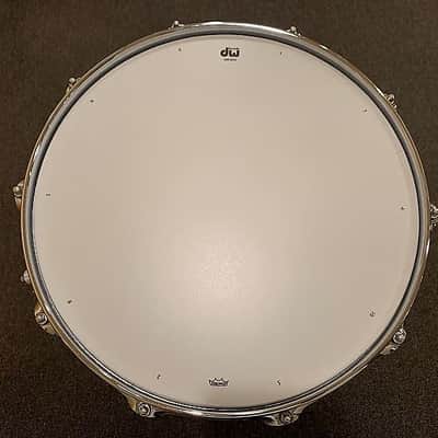 DW DRVB0814SVC Collector's Series 8x14" Black Nickel over Brass Snare Drum w/ Chrome Hardware image 8