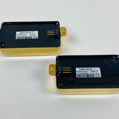 EMG JH James Hetfield "Het" Signature Active Pickup Set -Seek and Destroy-Gold image 3