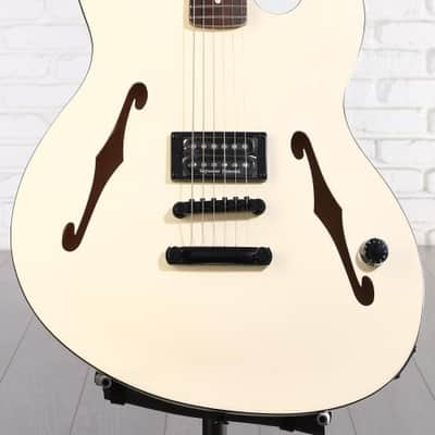 Fender Tom DeLonge Starcaster Semi-hollowbody Electric Guitar - Satin Olympic White (StarDelongeSOWd1) image 1