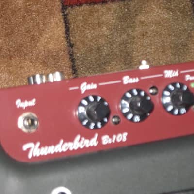 lightly used (less than light average wear) Behringer BX108 Thunderbird 1x8 Bass Combo Amp (Practice Bass Combo Amp) with power cord & copy of Owner's Manual (NOT a tube amp) image 12