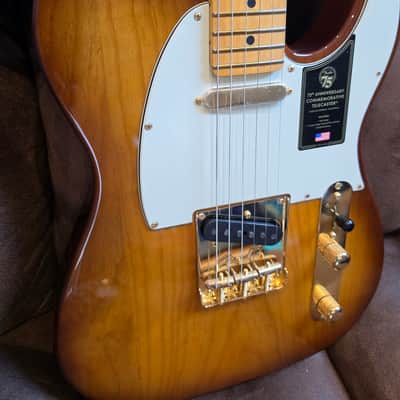 Fender 75th Anniversary Commemorative Telecaster 2021 2-Color Bourbon Burst image 16