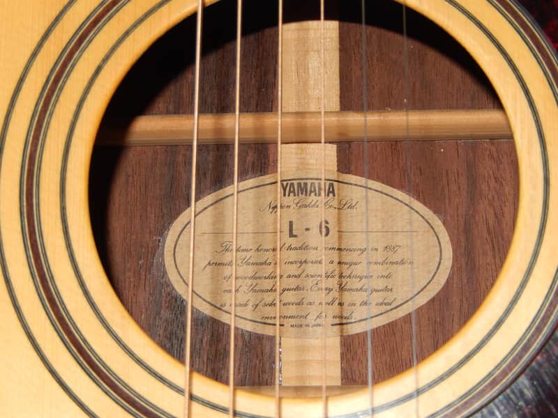 MADE IN JAPAN - YAMAHA L6 1980 - ABSOLUTELY MARVELOUS ACOUSTIC