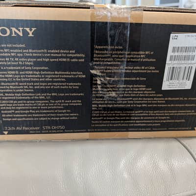 Sony STR-DH750 7.2 Channel 4K Ultra HD Hi-Res Audio Network Receiver with Bluetooth+Remote *NIB! Never Used* image 3