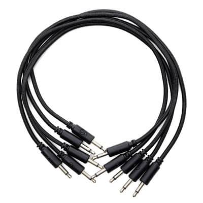 Erica Synths Braided & Soft Eurorack Patch Cables 30 cm (5 pcs) (Black)  [Three Wave Music] image 2