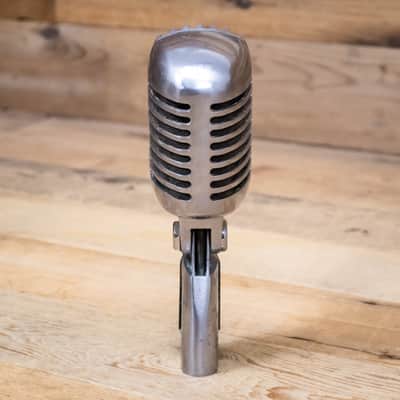 Immagine Shure 55SH Dynamic Vocal Microphone 55-SH Mic Mike Voice Chrome Live U286745 - 6