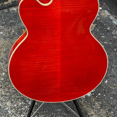 Gibson L-5CT Thinline 2000 - Cherry Tomato Red w/stunning Flamey Maple back & sides ! image 5