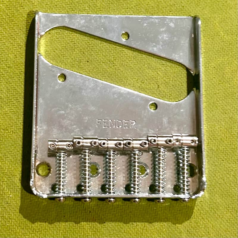 Fender Six Section Bridge For Telecaster Guitar - Chrome image 1