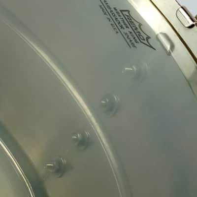 Leedy 6.5x14"Commander Snare Drum 8-Lug Vintage NOB Nickel-Brass Vintage 40s WW2 image 11