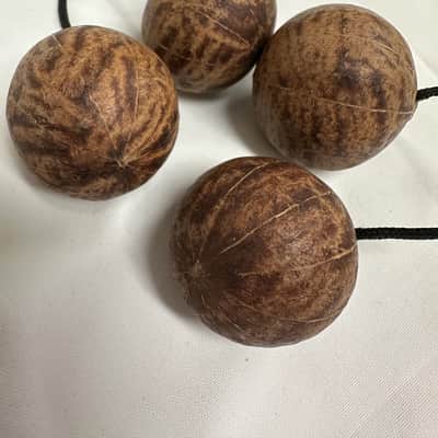 Aslatuas Kashaka Rhythmic Ball Shakers, 2-Pair, Natural Gourd - MINT image 11