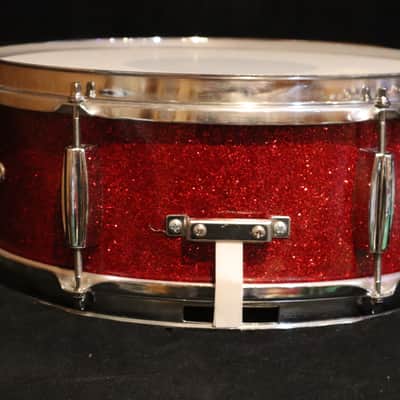 MIJ Red Sparkle 6-Lug Snare image 2