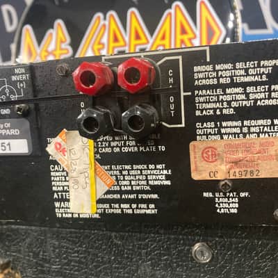 Def Leppard's Crown - MA1200 Audio Amplifier 2-Channel 320-Watt (DL #5030) 1980s Adrenalize "Seven Day Weekend" Tour image 14