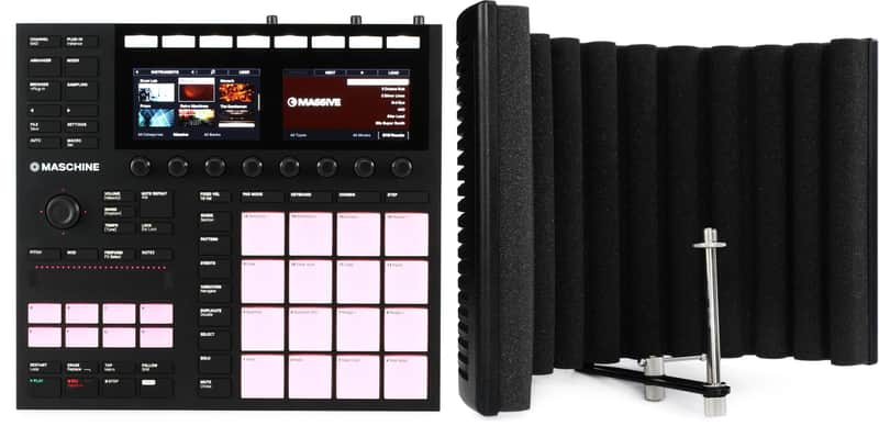 Native Instruments Maschine MK3 Production and Performance System with Komplete Select Bundle with sE Electronics Reflexion Filter X Portable Vocal Booth image 1