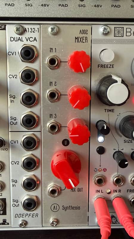 AI Synthesis A002 Mixer 2020s - Gray and Red image 1