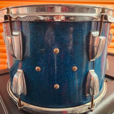 Ludwig WFL Drum Co. Tom 9x13" Marine Sparkle Pre- Serial late- 50's image 3