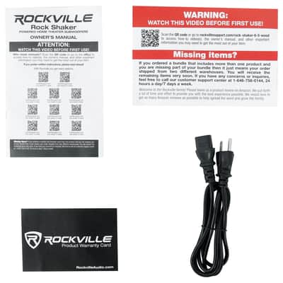 Rockville ROCK SHAKER 6.5" Inch Black 200w Powered Home Theater Subwoofer Sub image 6