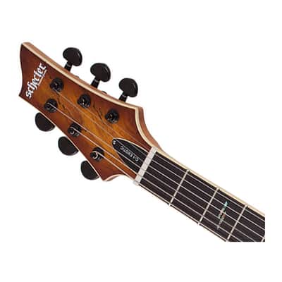 Schecter C-1 Exotic Spalted Maple Electric Guitar - Natural Satin image 4