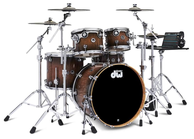DW DWe Acoustic/Electronic Convertible 10/12/16/22/6.5x14" 5pc Drum Kit with Electronic Cymbals & Hardware image 3