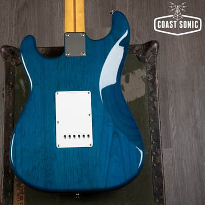2019 Fender Traditional '58 Stratocaster Made in Japan - Transparent Blue image 8
