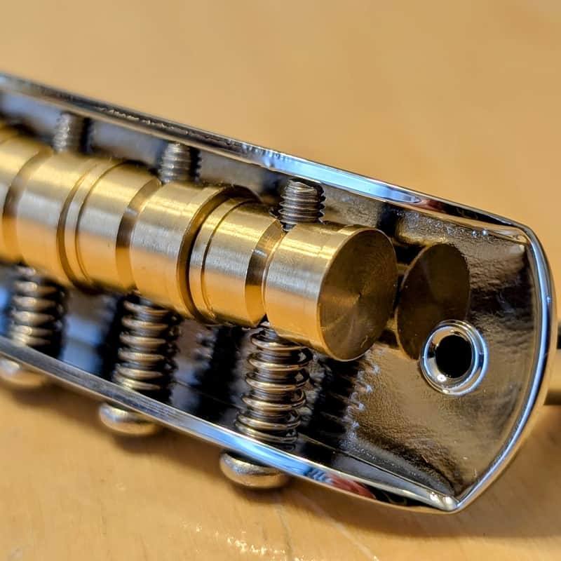 Mustang bridge - *BRASS SADDLES* 9.5" radius 52mm string spread (for Jaguar and Jazzmaster) image 1
