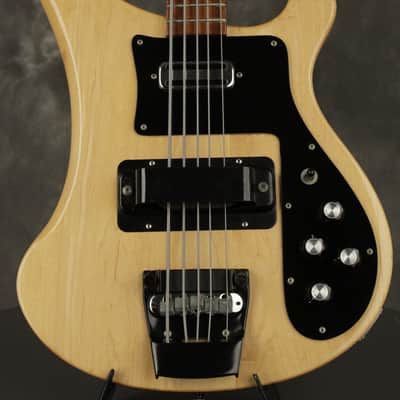 Rickenbacker 4003S/5 string Bass w/BLACK hardware 1990 Mapleglo image 1