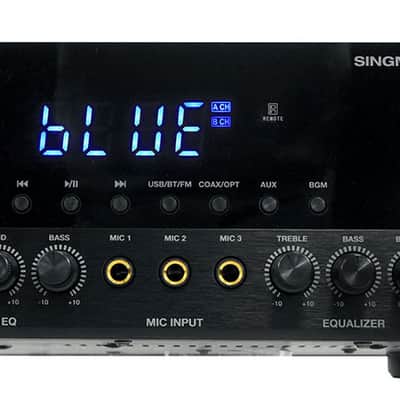Rockville SINGMIX 5 V2 2000w Bluetooth Pro/Karaoke/Home Amplifier Mixer Receiver image 13