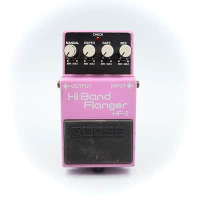 Boss HF-2 Hi Band Flanger 1986 Made in Japan Guitar Effect Pedal 631300 image 2