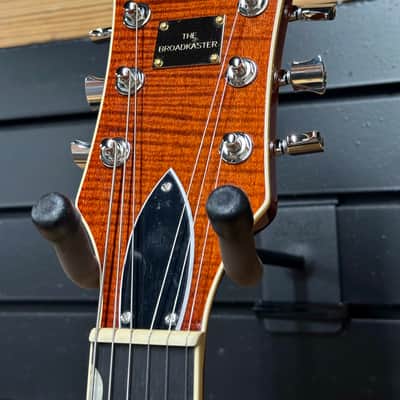 Gretsch G6609TFM Players Edition Broadkaster with Flame Maple Top 2025 - Present - Bourbon Stain image 5