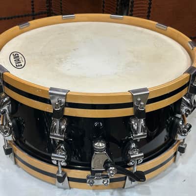 Ayotte 6" Custom Snare Drum (TDG-2116) 90's? - Black Lacquer image 6