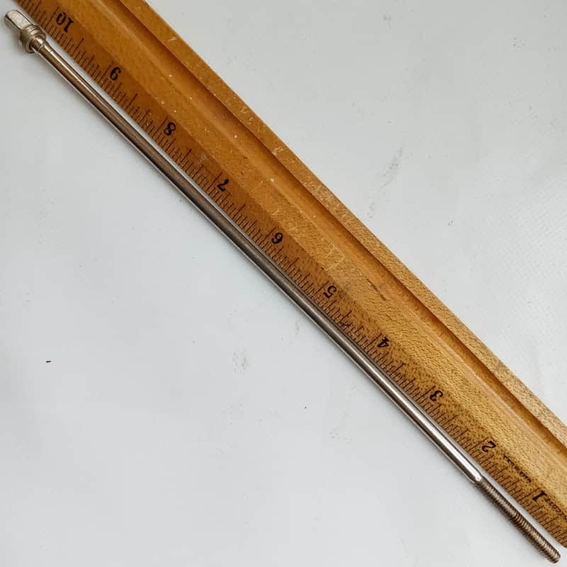 Leedy 10"Nickel T-Rod 10-24 Marching Snare/Tom Drum Single-Tension-Screw Vintage image 1