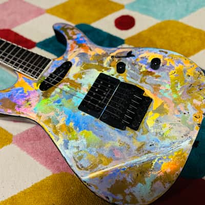 ESP Mirage Deluxe 1989 - Holoflash -Jackson Lawsuit Headstock image 3