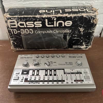 Roland TB-303 with midi synth module