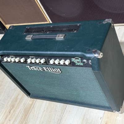 Trace Elliot C50 Speed Twin Combo 1995 - killer combo in Green & Blue Tolex all NOS & never used. image 5