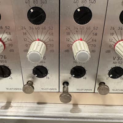 Rare 8-Channel TAB/Telefunken V376 Mic Preamp Rack – Original PSU – 3 Sequential Pairs image 6