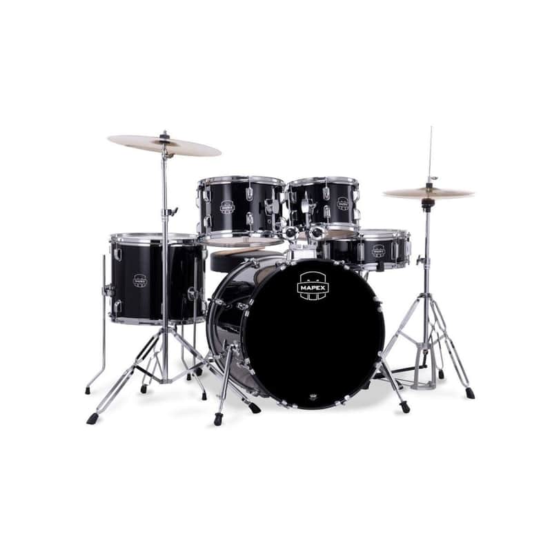 Mapex Comet 5-Piece Drum Set 20" Bass Drum, Dark Black image 1