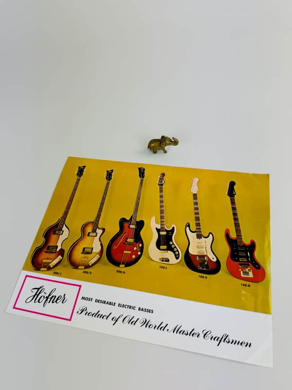 Hofner “Superior Electric Basses” Dealer Flyer – c. 1966 image 1