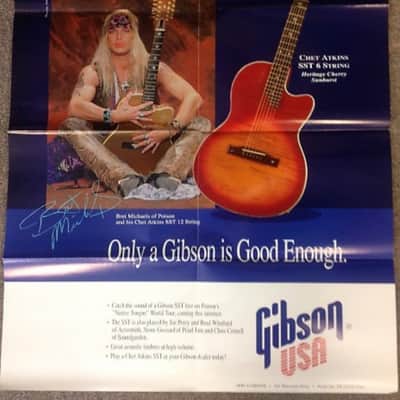 Gibson-'93 Gibson Chet Atkins Collection catalog/ Bret Michaels poster image 2
