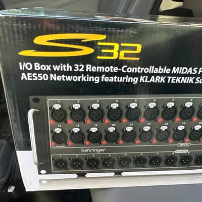 Behringer S32 Digital Snake IO Box 32 Preamps 16 Outputs 2015 - Present - Black image 4