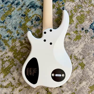 Dingwall NG3 Nolly Getgood 5-String Electric Bass Guitar, Matte Ducati Pearl White image 4