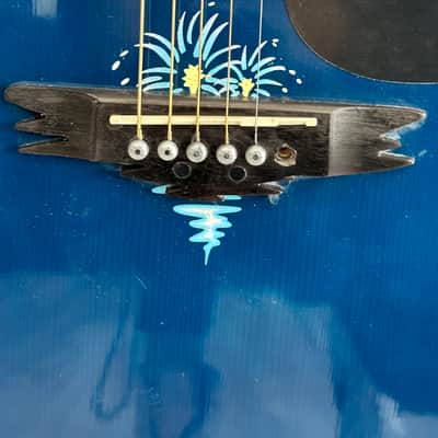 Esteban American Legacy Electric/Acoustic Guitar Fireworks Limited Edition image 3