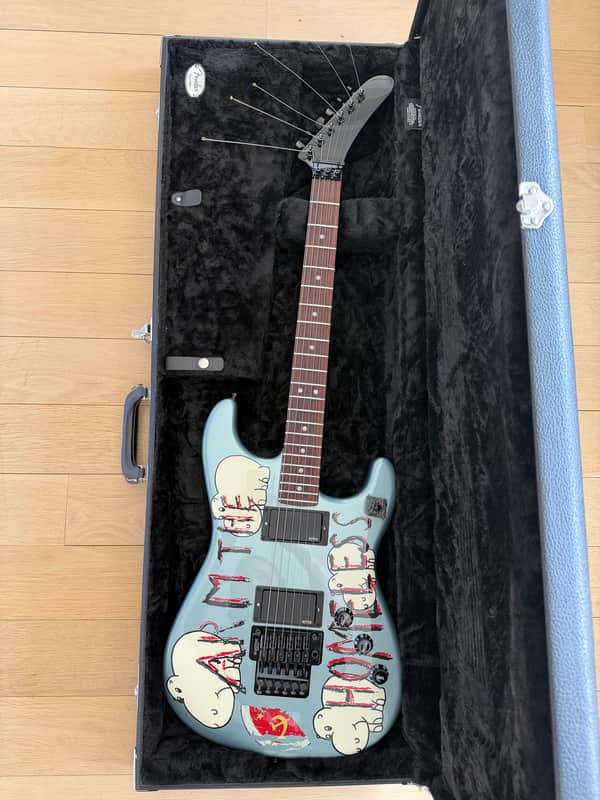 Fender Tom Morello "Arm The Homeless" Signature Stratocaster 2025 - Present - Ice Blue Metallic image 1