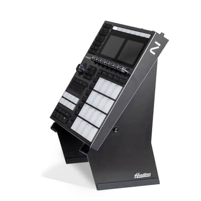 Headliner Adjustable Steel Desktop Production Stand; 55˚ Degree Angle; Fits Larger Desktop Synths, Samplers, Effects Modules, Drum Machines and more Music Production Gear for your Studio image 3