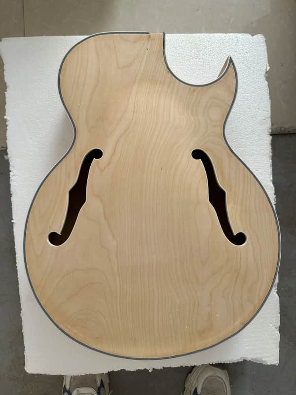 Single Cut Hollow Jazz Guitar Body DIY Project image 1