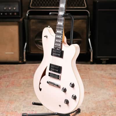 EVH Limited Edition SA-126 Special Semi-Hollow Electric Guitar - Satin Shell Pink with Ivory Case image 11