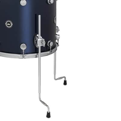 DW DWe 5pc Complete Electronic/Acoustic Drum Set w/Roland Cymbals & V71 Midnight Blue Metallic image 6