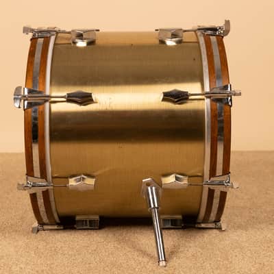 Vintage Fibes 14x18 "Brushed Brass" Bass Drum image 7