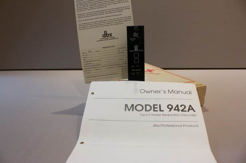 NOS Dbx 942 A Noise Reduction DBX 900 Series image 1