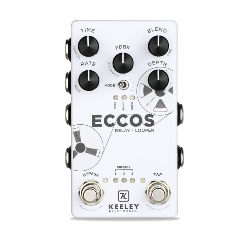 Keeley Electronics ECCOS Neo-Vintage Tape Delay Guitar Effect Pedal image 1