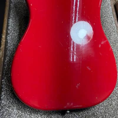 Fender Bullet Bass Deluxe (B-34) 1981 - 1983 - Red image 8
