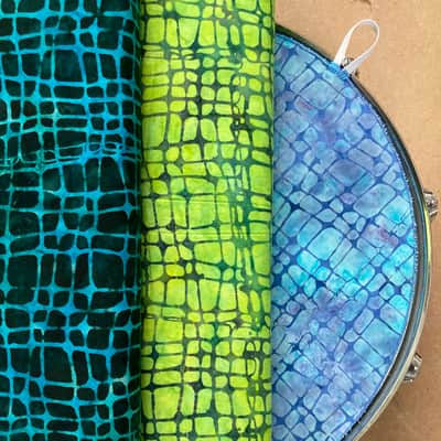 14" single layer Drum Bunny cloth drum cover - dampener - partial mute - compare to Drum Tortillas - Quesadilla - Big Fat Snare image 3