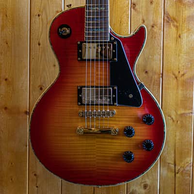 AIO Wolf WLP 750T Electric Guitar - Cherry Burst w/Gator GWE-LPS-BLK Case image 1